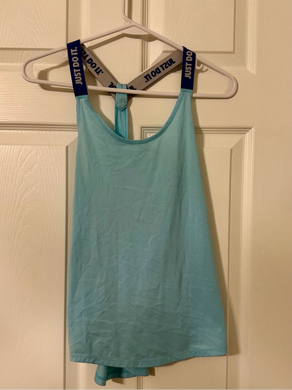 Nike Aqua Tank with Navy Branded Straps